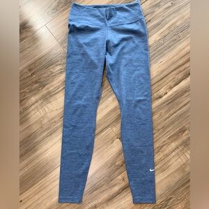 Nike Dri Fit Leggings Blue Marl size Medium